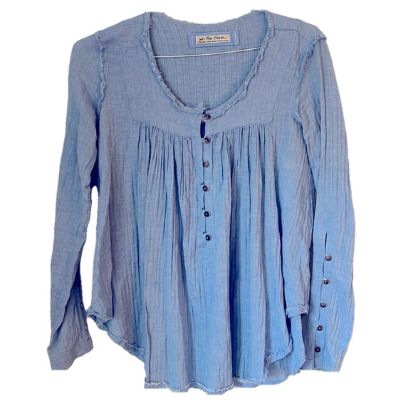 🌿We the Free women’s Blue tunic top, size XS🌿 - Picture 1 of 7